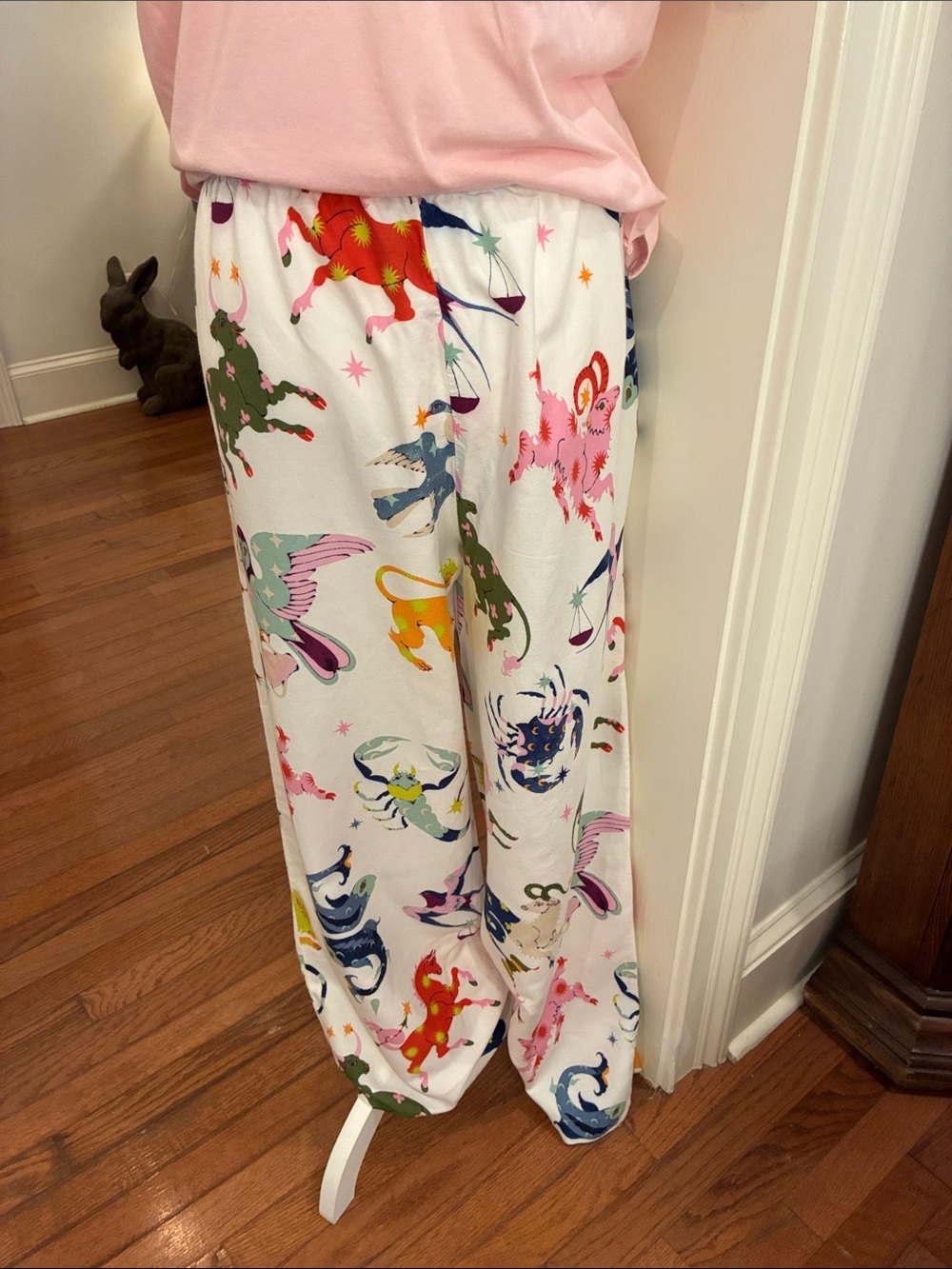 Anthropologie Lou Benesch
Zodiac Print Pajama Pants Size L with Pink Top L - Picture 4 of 10